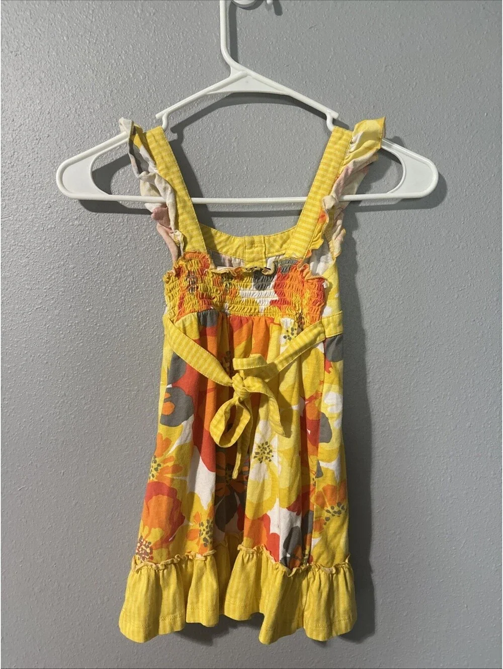 Pogo Kids Of NY girls Sun Dress 5/6 Yellow Combo